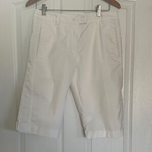 adidas Women's White Athletic Bermuda Shorts